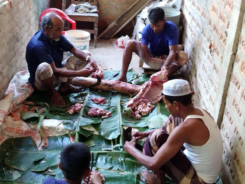 Meat distribution.